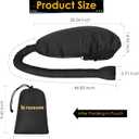 TEPENAR Hair Dryer Bonnet Attachment: Upgraded Extra Large Hooded Dryer Adjustable Hair Dryer Caps - Easy to Use for Natural Curly Textured Hair Care Styling Fast Drying - Black
