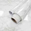 Extra-Thick Contact Paper (High Gloss) - Marble Peel and Stick Wallpaper & Backsplash for Countertops & Furniture - Waterproof Self-Adhesive Film - 23.6" x 118.1" (Carrara White / Smooth Surface)