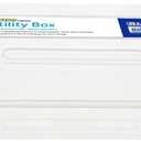 BAZIC Products Plastic Pencil Case, Ruler Length Large Utility Storage Box, Multi Purpose Organizer & Supply Holder, Clear Box Design, Ideal for School, Office & Craft Use, 1-Pack