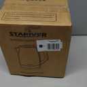 Stariver 2.5L Large Electric Kettle, BPA Free Stainless Steel Water Heater, Fast Boil Electric Tea Kettle, Water Boiler with Auto Shut-Off & Boil-Dry Protection for Family (10-12 Cups) (Black Silver)