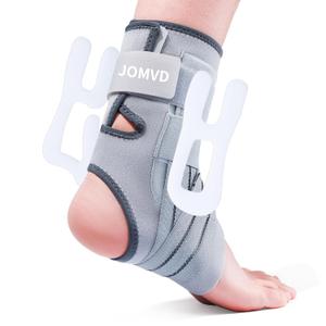 Ankle Brace for Women Men, Adjustable Ankle Support with Side Stabilizers for Ankle Sprained, Achilles, Plantar Fasciitis Injury Recovery (Small)