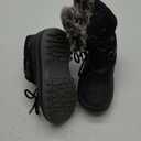 DREAM PAIRS Boys Girls Snow Boots Water-Resistant Outdoor Warm Cozy Anti-Slip Mid Calf Faux Fur Lining Insulated Winter Shoes for Little/Big Kids, Size 11 Little Kid, Black, KRIVER-1
