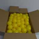Ball Pit Balls 100 Phthalate Free BPA Free Crush Proof 2.16 Inches Plastic Balls for Ball Pit Ideal Gift for Toddlers Babies Kids Pool Water Toys Play Tent, Yellow