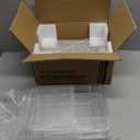 Oubonun Expandable Drawer Organizer 11.1 to 19.2 Width, Shallow Cosmetic Organizer 1.3 Height, 4 Packs, Clear Plastic Storage Trays for Dressing Table,Bathroom