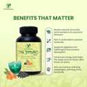 Herbal Capsules with Black Cumin, Turmeric & Black Pepper Extract | Plant-Based Daily Wellness Formula | GMO Free | 500 mg per Capsule, 60 Capsules