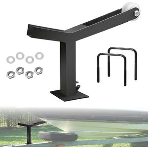Adjustable Boat Trailer Winch Stand with Roller Compatible with 3" W X 4" H Boat Trailer Tongue/Drawbar Height Adjustable Boat Winch Mounts Post