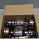 YAKii LED Vintage Lantern Metal Hanging Hurricane 12 LED Dimmer Switch Warm White Battery Operated Power Outage Indoor Camping Lighting Outdoor Brooklyn (Copper 2 Pack)