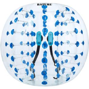 Inflatable Bumper Balls for Adults Teens 5 FT, Bubble Soccer Ball for Adults (Blue Dot)