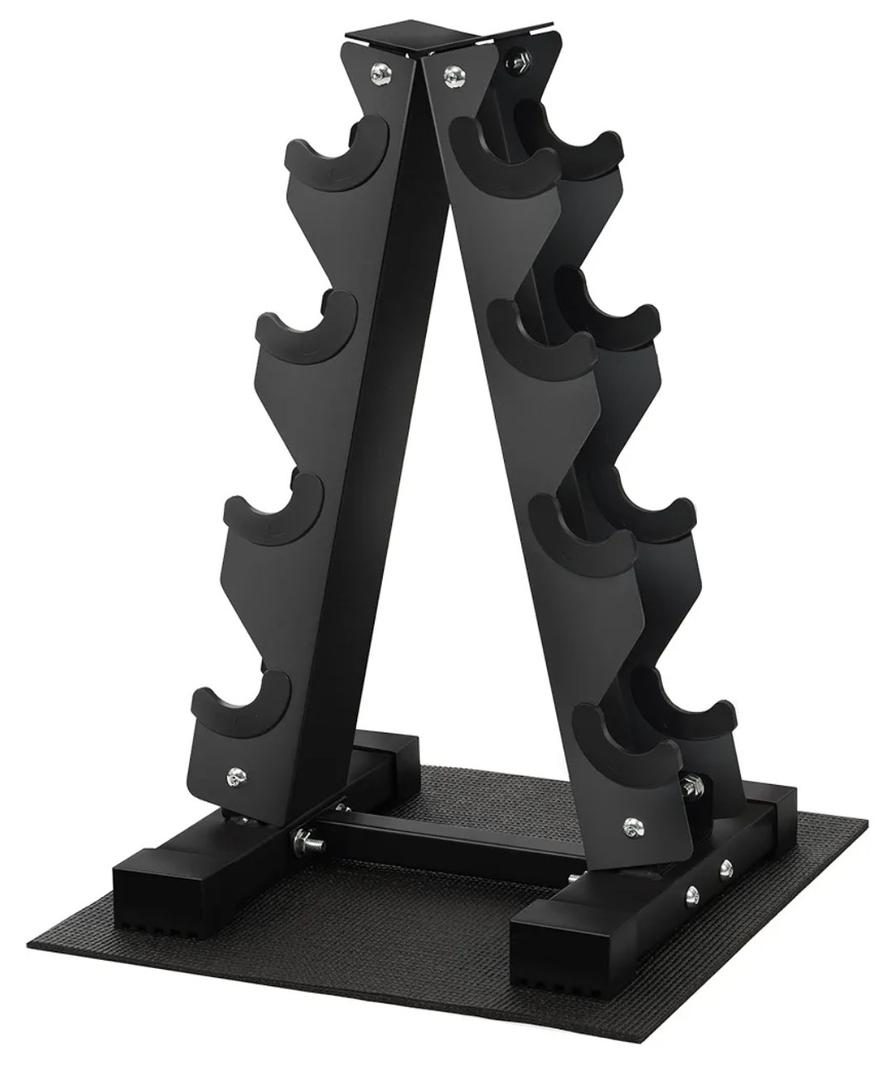 Fitvids A-Frame Dumbbell Weight Rack, Vertical Storage Rack for Dumbbells, Weight Stand Only for Home Gym Space Saver