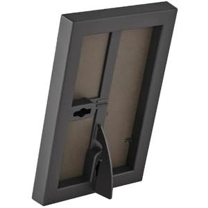 4x6 Picture Frame Front Loading Black Photo Display Tabletop Or Wall Mount Horizontal Vertical Frame With Easy Slide-In Design For Home Office Gallery Shelf Bedroom Desktop Living Room Dcor
