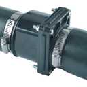 Hydro Master Plastic Sump Pump Check Valve with Stainless Steel Clamps 2 inch