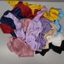 10 PCS Large Hair Ribbon Barrettes with Long Tails for Women & Girls, TOKUFAGU Vintage French Hair Accessories - Bow Clips in 10 Colors (Set A)