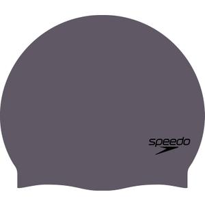 Speedo Elastomeric Solid Silicone Swim Cap (Vintage Fog)