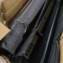 4 Pack Upgraded 30 inch Pipe Stake Black for Flatbed Trailer with 1/2 D Ring Welded, 30 inch Flatbed Trailer Stake Side Rail