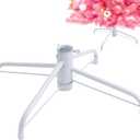 Metal Christmas Tree Stand, 15.7 Inch Replacement Xmas Tree Stand Base Universal Folding Tree Stand for 3 Ft to 7 Ft Christmas Artificial Trees Fake Tree, Fits 0.5-1.25 Inch Tree Pole, White