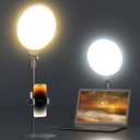 UBeesize 10.5in Laptop Ring Light with Stand and Phone Holder for Desk, Zoom Lighting for Computer, Video Recording, Streaming, Video Conference, Video Calls