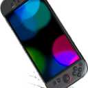 2 x Clear Dockable Case for Switch 2 with 7.9'' Screen Protector Tempered Glass Protective Case Cover fit 2025 Console PC Case Soft TPU Grip Cover for JoyCons Anti-Scratch Shockproof