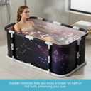 Portable Bathtub For Adult, 45" Collapsible Hot/Ice Bath Tub