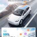 REEVAA 2026 Upgraded Tesla Model Y Sunshade Roof [No Gaps, No Sagging] Model Y Accessories Heat Insulation Foldable Glass Sunroof Cover for Model Y 2020-2025 (Not Fit New Y Juniper), 2PCS, Gray