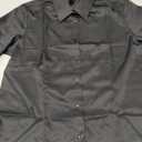 Gleeivy Button Down Shirts for Women Stain Shield No Iron Solid Button Blouse Slim Fit Silk Cotton Black Collared Long Sleeve Stretch Casual Business Dress Button Up Shirt Office Uniform, Size M