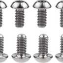 12Pcs Ti Titanium Bolts Torx M5x10 Bicycle Bike Disc Brake Cycle Rotor Screws Gr5 (Titanium)