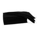 Ramanta Home Set of 12 Polyester Cloth Napkins 18x18 Inches - Washable Dinner Napkins with Hemmed Edges for Weddings, Thanksgiving, Hotel - Soft Durable Table Linen for Parties or Everyday Use - Black