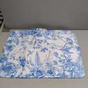 Chinoiserie Flowers Dish Drying Mat for Kitchen Counter, 18x24 Inch Vintage Blue Floral Birds Ultra Absorbent Reversible Dish Drainer Mats Plate Holder (18" x 24", Chinoiserie Flowers)