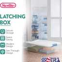 Sterilite 6-Pack Latching Box, Under Bed Storage Bins with Lids, Clear Plastic, 32 Quart - Heavy-Duty Organizing Containers for Closet, Bathroom, and Office
