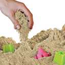 National Geographic Blue Marble Moon Sand - 12 Lbs. of Play Sand with Castle Molds (Natural) - A Fun No Mess Sensory Activity, Sensory Bin Filler