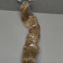 Flufymooz Ponytail Extension, Flexible Wrap Around Ponytail Extension Long Wavy Curly Ponytail Hair Extensions Natural pony tail Synthetic Hairpiece for Women 32 Inch (Champagne Blonde)