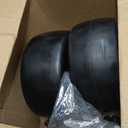 13x6.50-6 Lawn Mower Tires Flat Free Zero Turn Front Tires with 3/4", 5/8" and 1/2" Bearings, 5.6"- 8.7" Centered Hub, Compatible with Lawn Mower Garden Tractor Silver Gray Rim - 2Pack