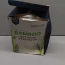 PlushDeluxe Premium Bamboo Mattress Protector – Queen Size, Waterproof, & Ultra Soft Breathable Noiseless Washable Bed Mattress Cover for Comfort & Protection - White