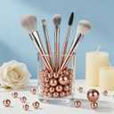 LAIDANLA 240Pcs Rose Gold Vase Filler Pearl Beads 8/14/20 mm Round Beads Centerpieces Vases for Vase Filling Decorations Wedding Centerpieces Party Table Decor