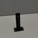 12 Pack - 6 Inch Black Hidden L Shelf Bracket (1/5 Inch Thicked) Iron Floating Shelf Brackets Rustic Industrial Metal Brackets for Shelf Support