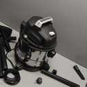 Amazon Basics Wet Dry Shop Vacuum Cleaner, 4 Gallon, 3 HP Stainless Steel, Grey/Black