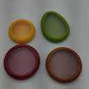 Avocado Saver and Onion Storage Set,4 Pcs Silicone Fruit Vegetable Anti-oxidation Box, Reusable Fridge Fresh Pod Food Storage, Perfect Lemons Tomato Garlic Containers