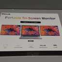 Blackview Laptop Screen Extender,14" 1080P FHD IPS Portable Triple Monitor for Laptops,Two Cable USB C Travel for 13-17'' Laptop, 4.5 mm Detachable Monitor Extender for Windows/Mac/Chrome OS - DCM6