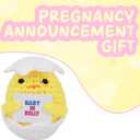 2 x Funny Baby Announcement Gifts for Expecting Mom Pregnancy Reveal Gifts Ideas for Aunt New Mom Mother to Be Expecting Mother Pregnant Women Handmade Crochet Doll (Doll 1309)