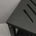 ONSGLM Shower Stool for Inside Shower, Corner Shower Bench Seat, HDPE Waterproof Shower Stool for Shaving Legs with Baffle Storage Shelf, Shower Seat/ Foot Rest for Bathroom, Indoor/ Outdoor Use, Black