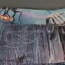 VUMIVI Halloween Ghost Tapestry Skeleton Lantern Old Wooden Planks Spider Webs Ravens Horror Elements Tapestry Wall Hanging for Living Room Bedroom Dorm Classroom Aesthetic Decor W40xL30in