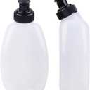 Azarxis Running Water Bottles Flask BPA Free Leakproof Hydration Vest Packs Waist Belt Replacement for Triathlon Marathon Hiking Cycling Climbing Runner (#1 280ml / 9.5oz - 2 Pack)