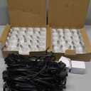 Brightown RGBW Outdoor String Lights, 25FT LED Patio Lights with Remote and Timer, Commercial Grade Waterproof Hanging Lights with 13 Shatterproof Bulbs(1 Spare) for Backyard Porch Garden Party Decor