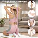 2 x Upgraded 8-Tube Multifunction Foot Pedal Resistance Band, Enhanced Tension Sit Up Pull Rope, Abdominal Trainer for Home Gym, Full Body Workout for Core Leg Arm Waist Strength Training, use Barefoot