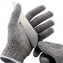 Safe Cut Resistant Gloves High Performance EN388 Food Grade Level 5 Protection for men & women Kitchen (X-Large)