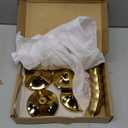 6pcs Gold Candle Holders, Candlestick Holders Taper Candle Holders for Pillar Candles Sticks Holder Decor Halloween Christmas Decorations Candle Candelabros para Centros de Mesa (Gold)