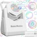 LLESSOO Bubble Machine for Kids Toddlers Parties, Automatic Bubble Blower Machine, Bubble Toys 20000+ Bubbles/Min, Battery Operated Portable 90° Bubble Maker, Outdoor Toys for Summer Birthday Wedding