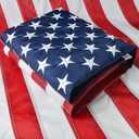 6x10 American Flag Outdoor Heavy Duty, US Flag 6x10 ft, USA Flag with Embroidered Stars and Sewn Stripes Brass Grommets