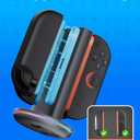 2 x Charging Dock for Nintendo Switch 2 JoyCon 2 Controller [Dual-Direction Charging Design] Magnetic,LED Indicator,4-in-1 Fast Charger Stand Station Compatible with Joy Con 2 Accessories