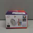 ILC GU10 LED Light Bulb, 40 Watt Equivalent Color Changing 12 Colors 5W Dimmable Warm White 2700K RGB LED Light Bulbs with Remote Control (Pack of 4)