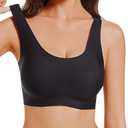 Bras for Women, Wireless Seamless No Underwire Comfort Bras,Full Coverage Everyday T-Shirt Bra with Stretchable Straps, Medium